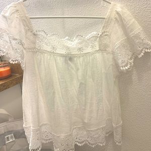 Shein flowy white blouse. Size small